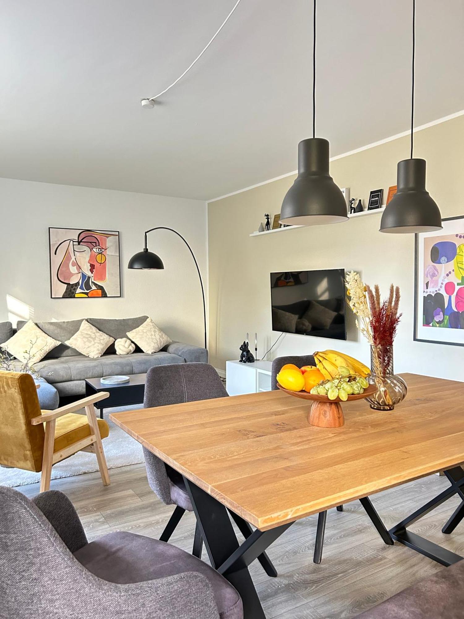 Modernes Designer-Apartment Fuer 7 Gaeste - 80Qm In Zentraler Lage, Self-Check-In Karlsruhe Esterno foto